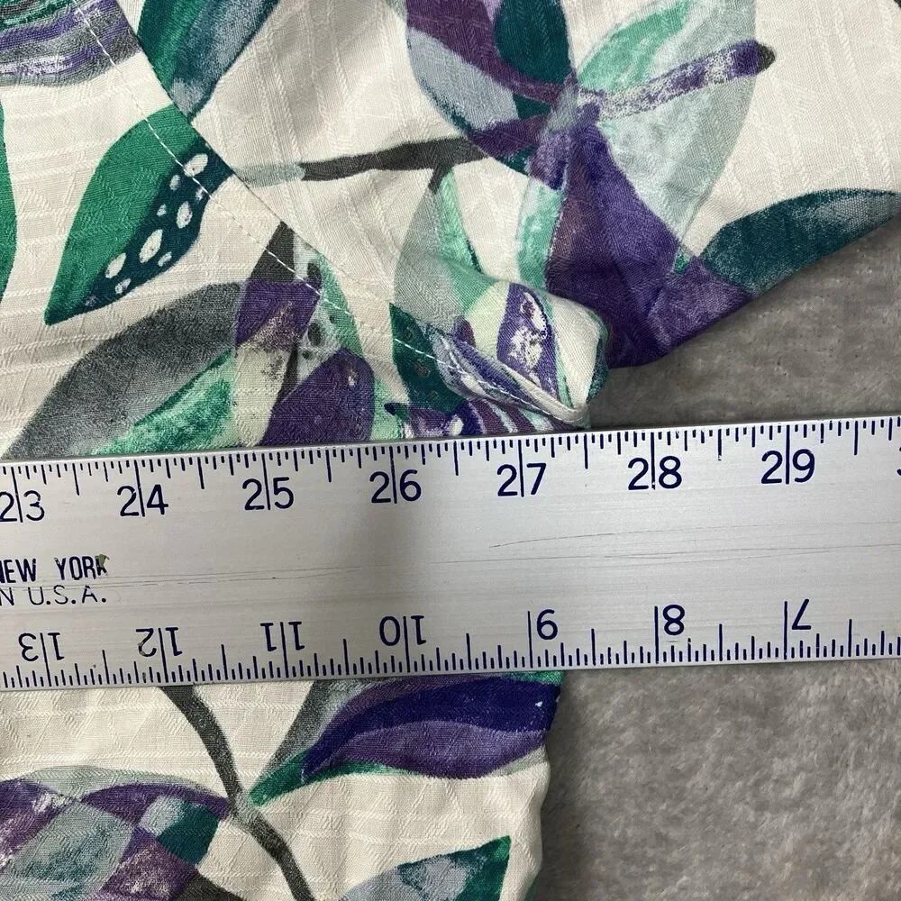 Tommy Bahama 100% Silk Tropical Leaf Short Sleeve Button Up Shirt Men’s XXL